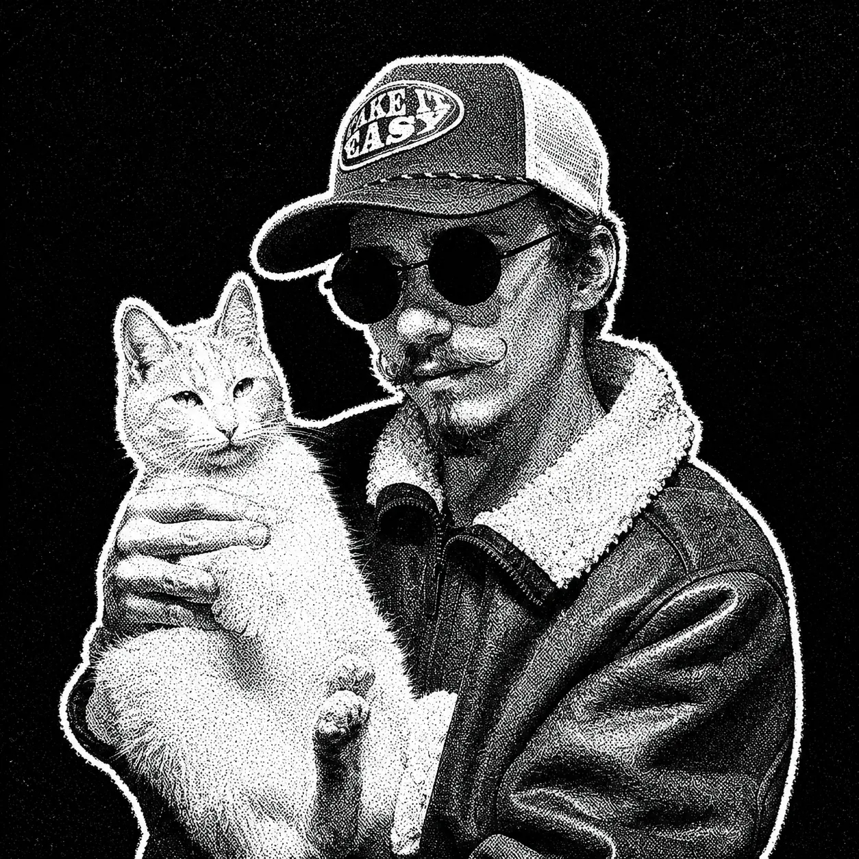 DANMAN holding a cat