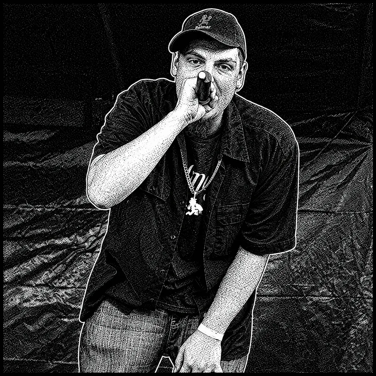 POLMAR performing from the stage